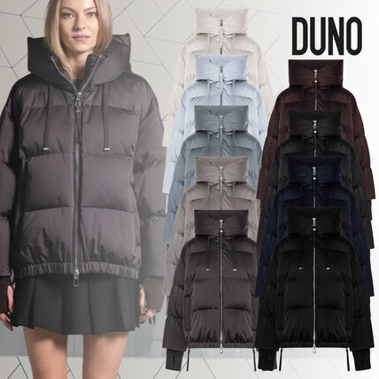 ダブルジップ ダブルファスナー シルバー（銀色）系 ダウンジャケット