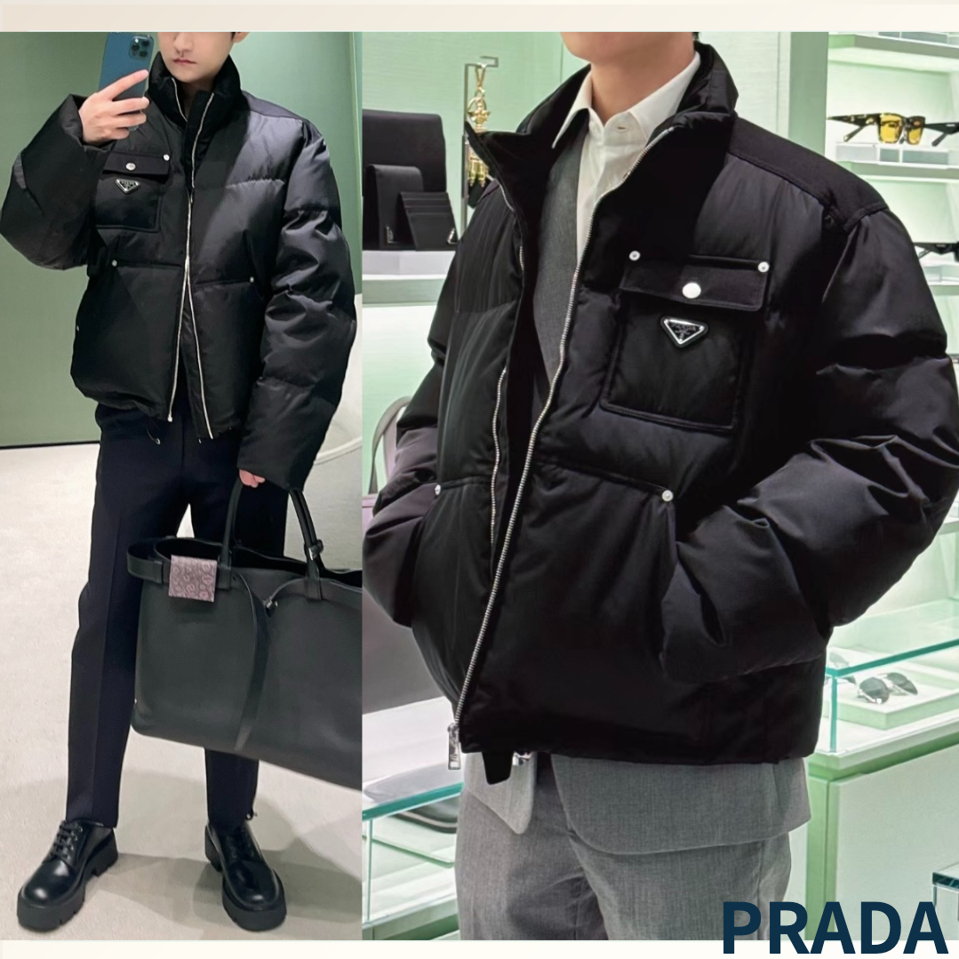 PRADA》Re-Nylonクロップドダウンジャケット (PRADA/ダウンジャケット