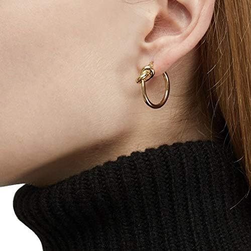 CELINE】ノット スモールフープ ピアス (CELINE/ピアス) 111484898