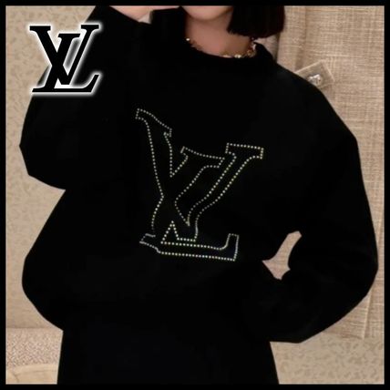 スタッズLVロゴ♪】ルイヴィトン プルオーバー スウェット (Louis