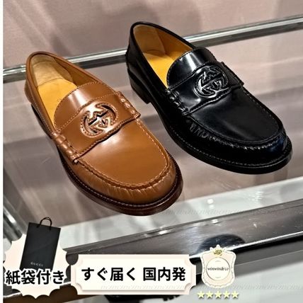 ブラウン（茶色）系 GUCCI(グッチ) ローファー・オックスフォード