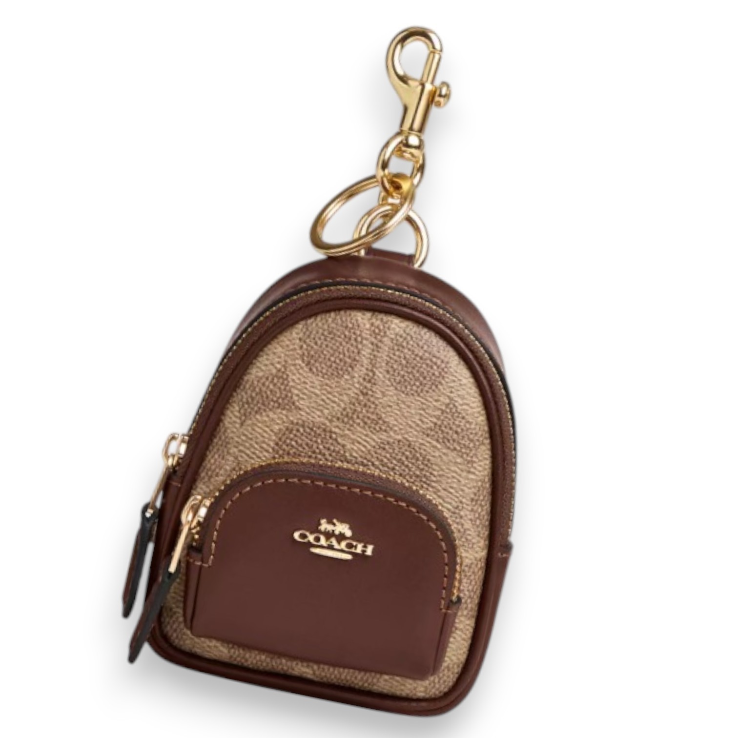 Coach】シグネチャー ミニコート バックパックバッグチャーム (Coach