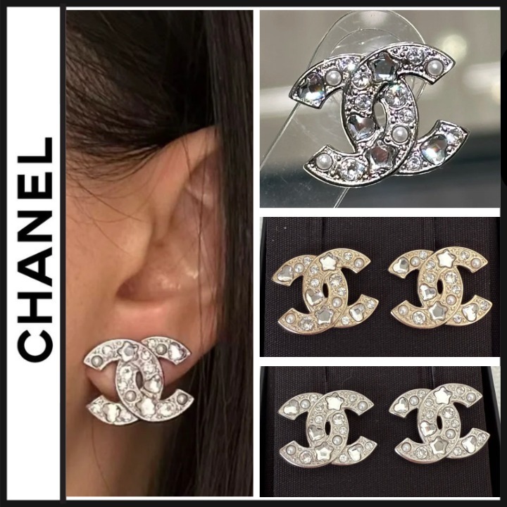 25P遠目でもキラキラ輝く存在感ピアス&キュート♡モチーフ (CHANEL