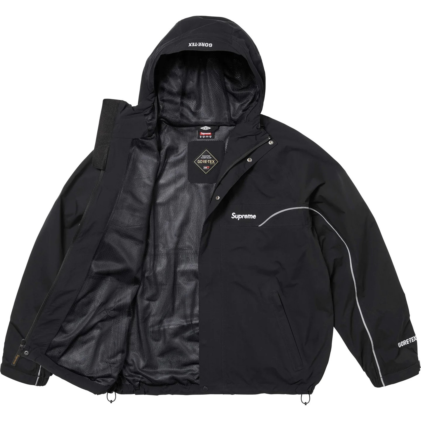 Supreme x Umbro】 Gore-Tex Hooded Jacket Black - 25SS (Supreme