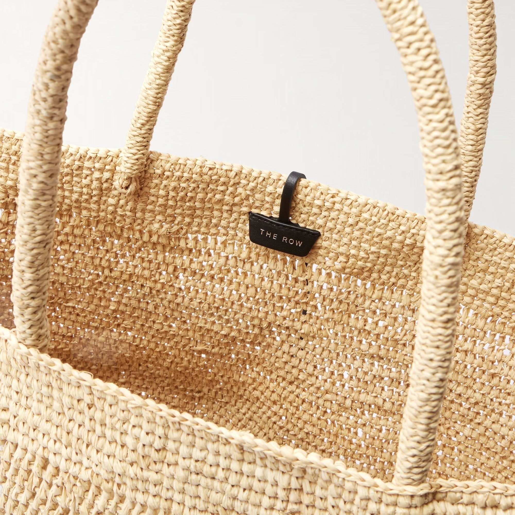 即納OK】THE ROW Oregon ラフィア製バッグ レザーポーチ付き (The Row