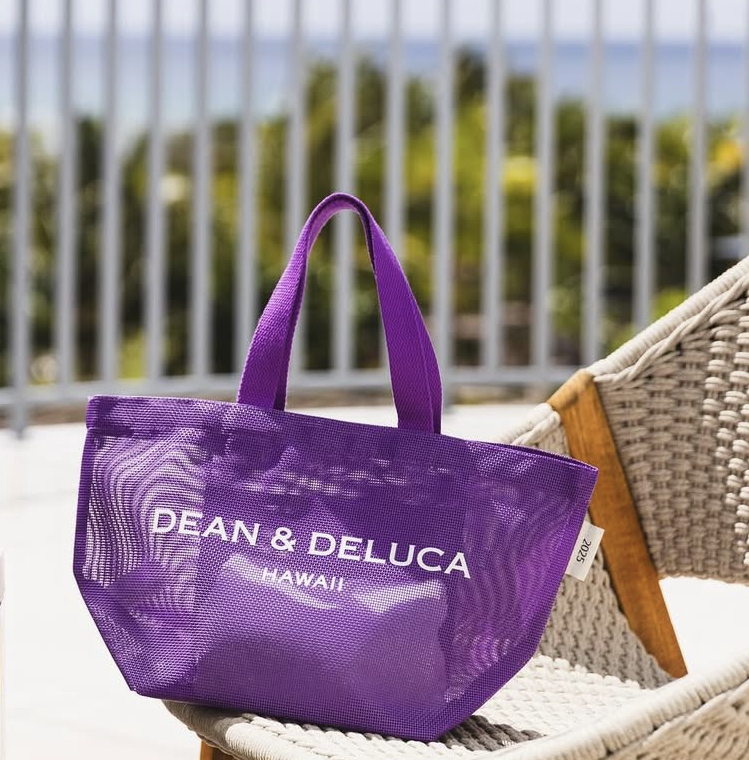 DEAN＆DELUCA ハワイ限定 メッシュトート 紫 パープル S(小