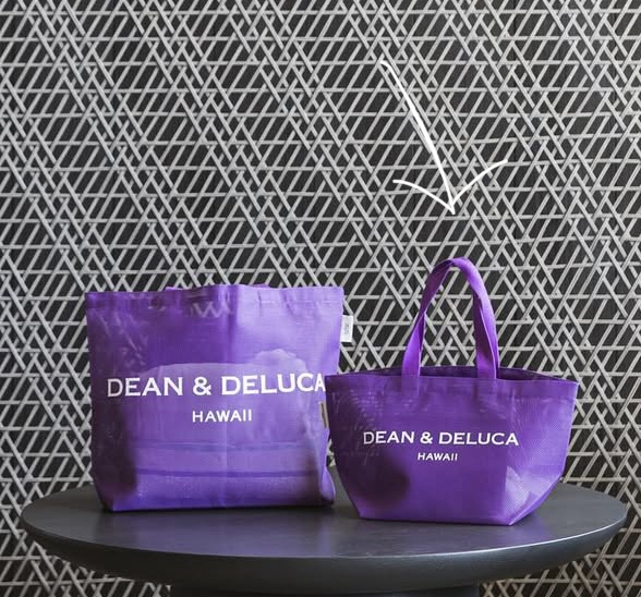 DEAN＆DELUCA ハワイ限定 メッシュトート 紫 パープル S(小