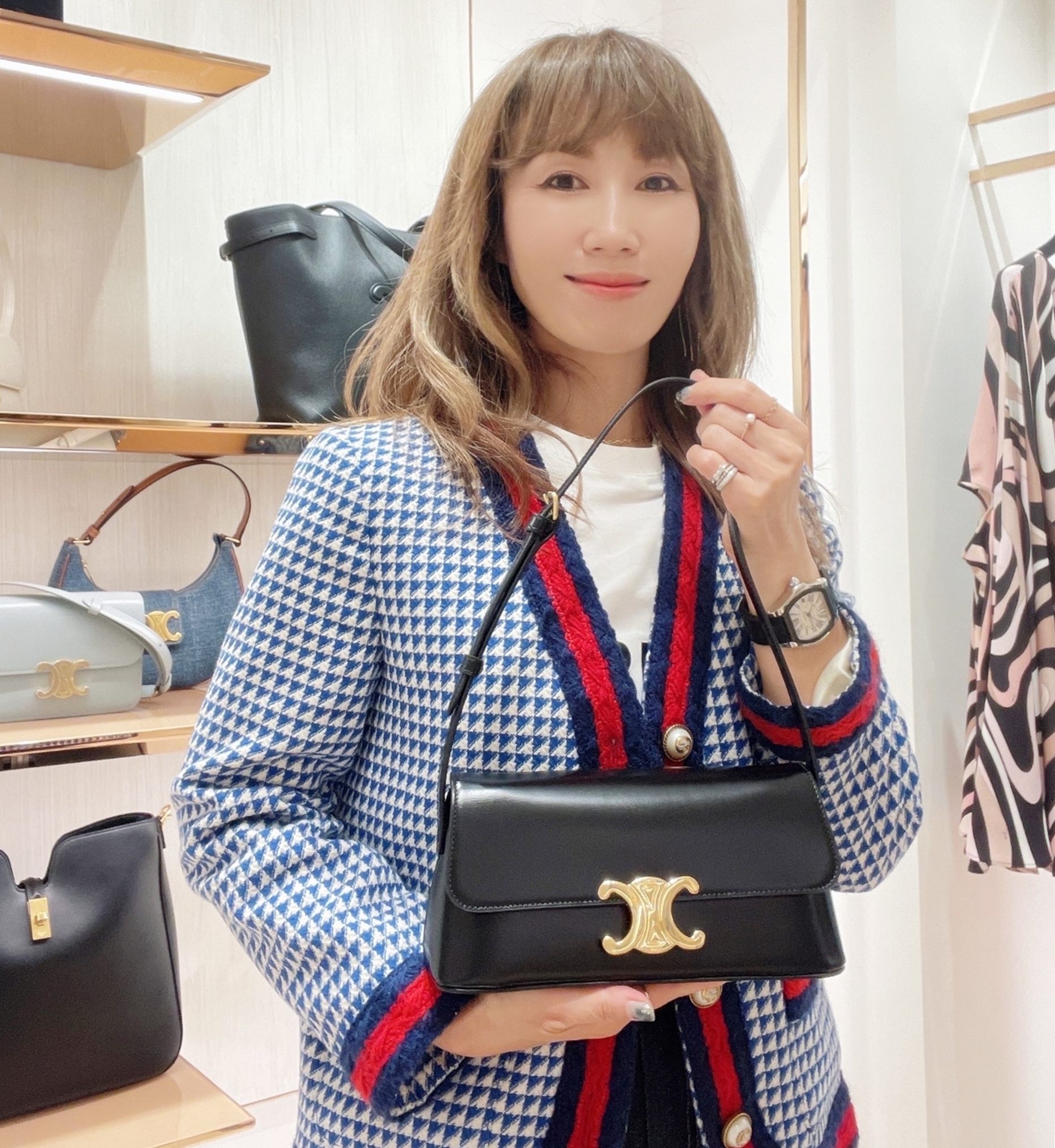 CELINE☆ダイアン レザーバッグ トリオンフ☆2色・関税込み (CELINE