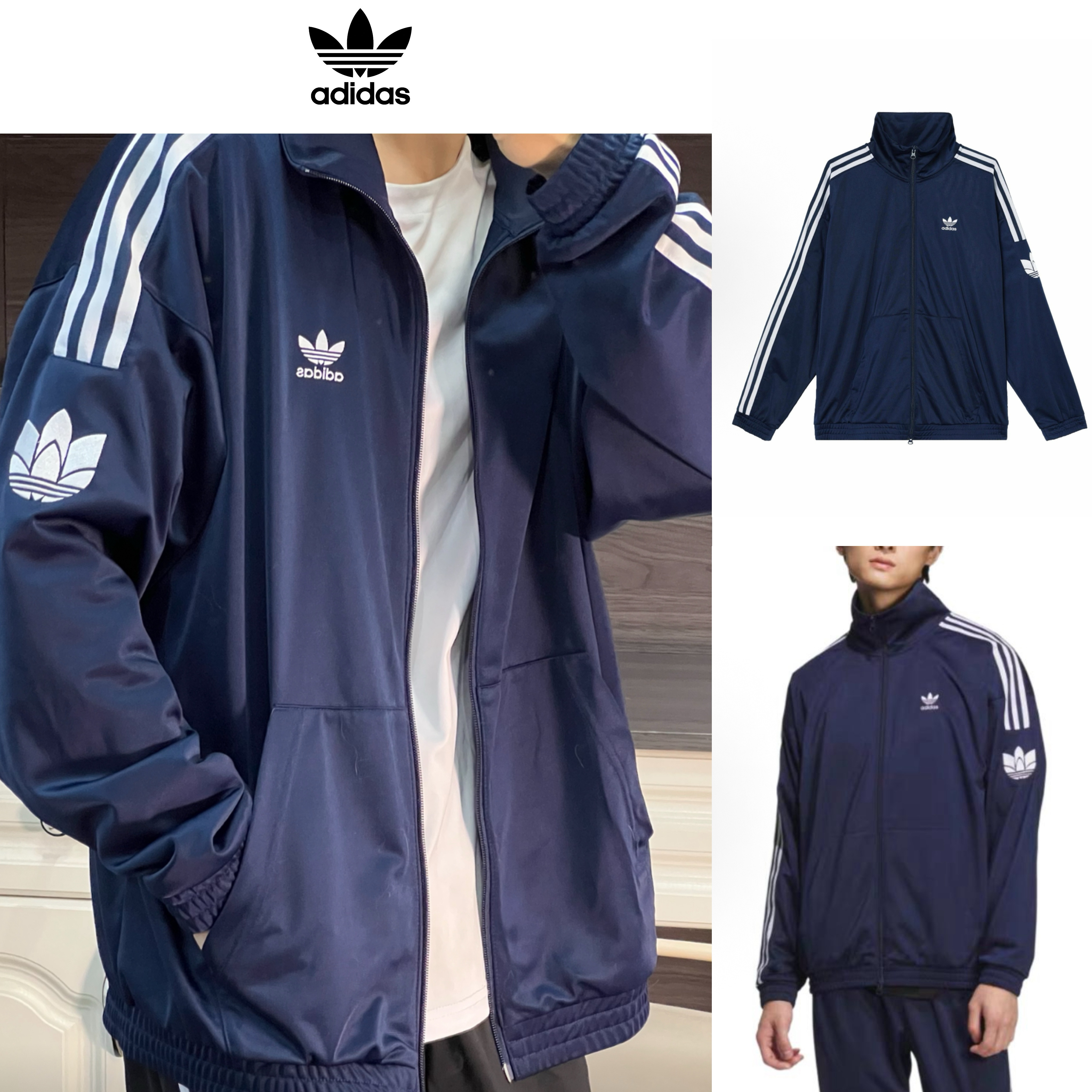 adidas】Originals ☆紺で締まる美シルエットJK (adidas/ジャージ