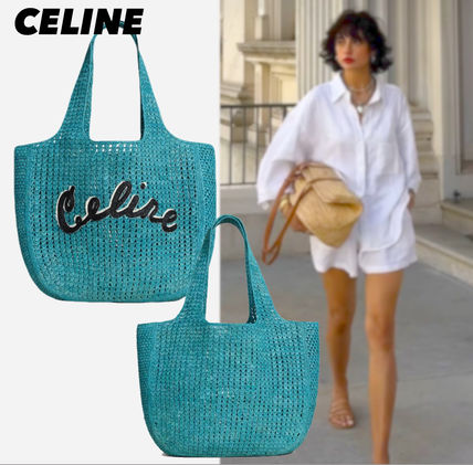 ブルー（青）系 CELINE(セリーヌ) かごバッグ(レディース) - ブランド