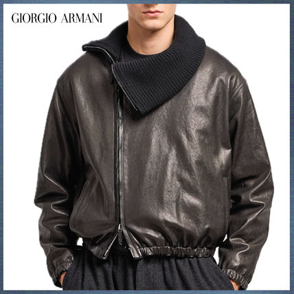 M GIORGIO ARMANI(ジョルジオアルマーニ) レザージャケット(メンズ