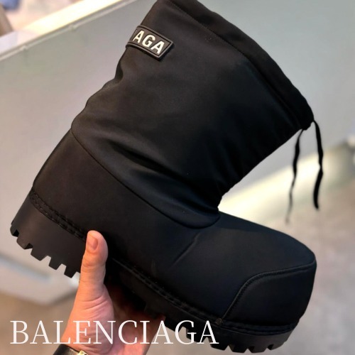 BALENCIAGA◇Alaska Low アラスカ ロー スノーブーツ ブラック