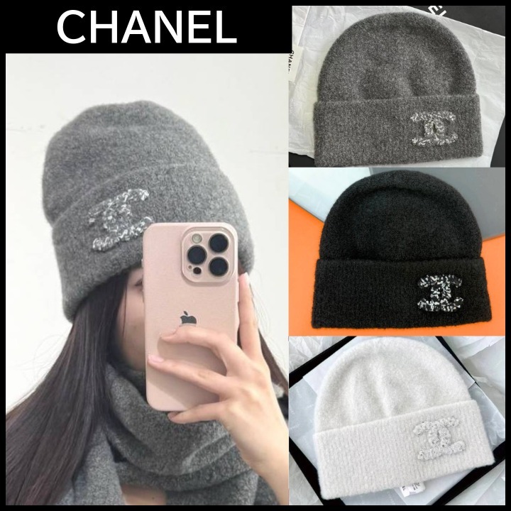 あったかお洒落【CHANEL】ニット帽 (CHANEL/ニットキャップ・ビーニー
