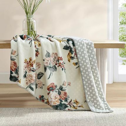 ローラアシュレイ HAMILTON THROW ハミルトンスローブランケット新