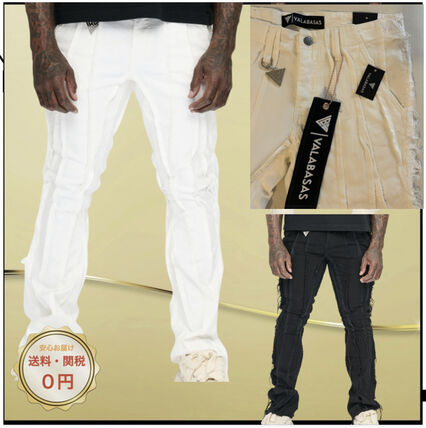 ホワイト（白）系 VALABASAS(ヴァラバサス) デニム・ジーパン(メンズ