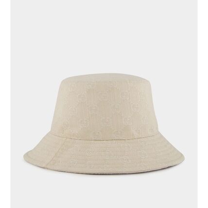 バケットハット ホワイト（白）系 GUCCI(グッチ) 帽子(レディース
