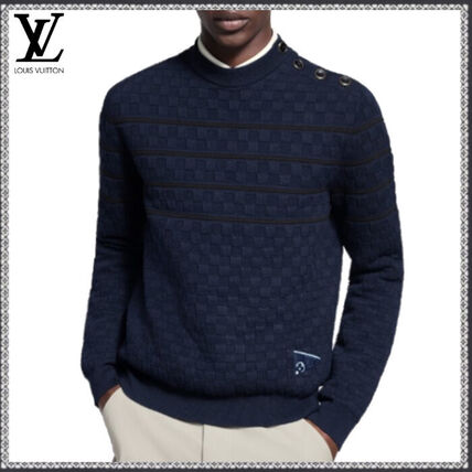 ブルー（青）系 Louis Vuitton(ルイヴィトン) ニット・セーター(メンズ