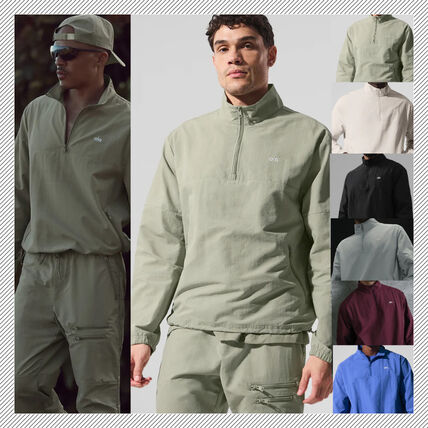 ハーフジップ ALO Yoga(アロー) スウェット・トレーナー(メンズ