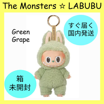 グリーン（緑）系 POP MART LABUBU(ポップマート ラブブ) キーホルダー