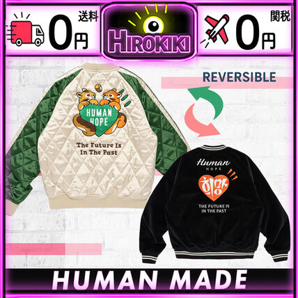 グリーン（緑）系 HUMAN MADE(ヒューマンメイド) スタジャン(メンズ