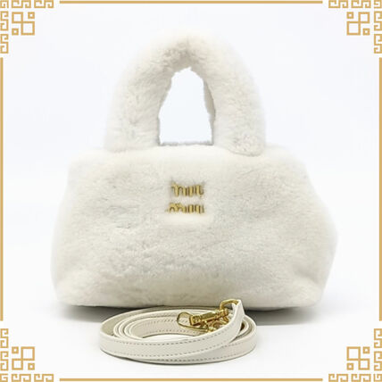 ファー ホワイト（白）系 MiuMiu(ミュウミュウ) バッグ・カバン