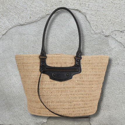 ラフィア BALENCIAGA(バレンシアガ) かごバッグ(レディース