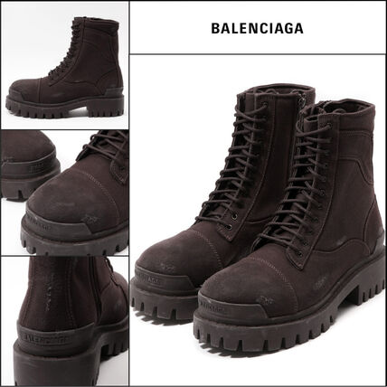 ブラウン（茶色）系 BALENCIAGA(バレンシアガ) suade(スエード) ブーツ