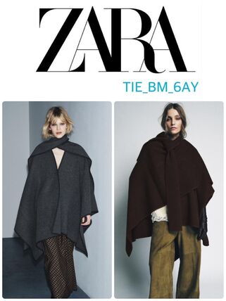 ニット ZARA(ザラ) ポンチョ・ケープ(レディース) - ブランド通販のBUYMA
