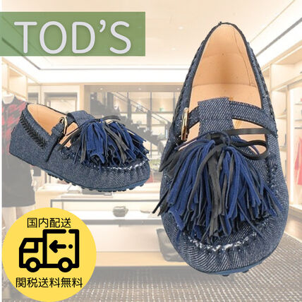 ネイビー（紺）系 TOD'S(トッズ) ローファー・オックスフォード