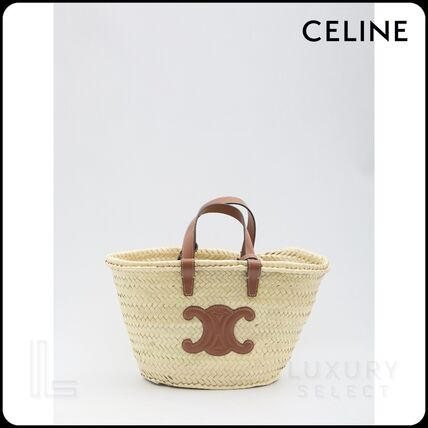 ベージュ系 CELINE(セリーヌ) かごバッグ(レディース) - ブランド通販