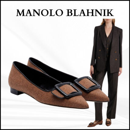 Manolo Blahnik(マノロブラニク) フラットシューズ(レディース