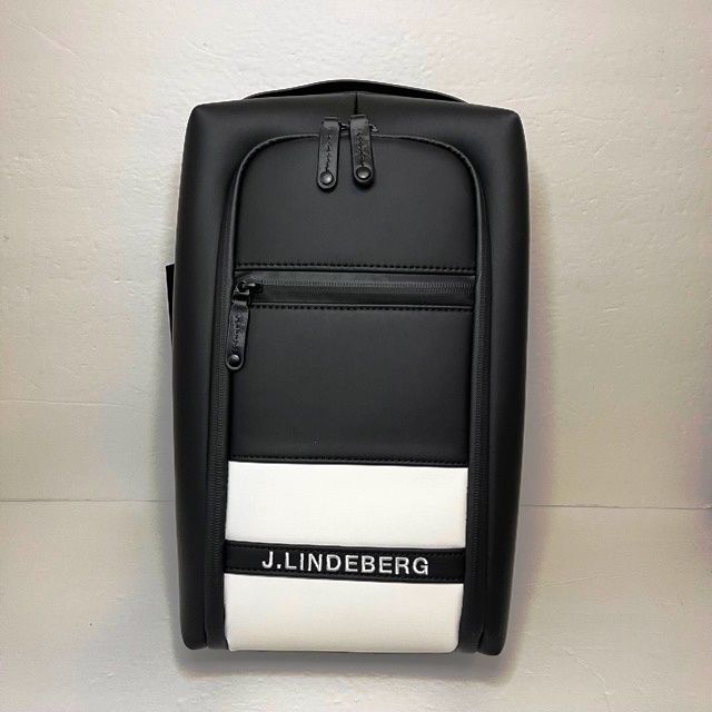 日本未販売【J.LindebergGolf】シューズケース Black ＆ White (J