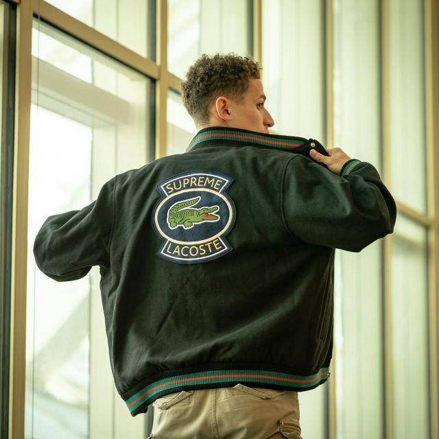Supreme LACOSTE Wool Varsity Jacket シュプリーム ラコステ (Supreme