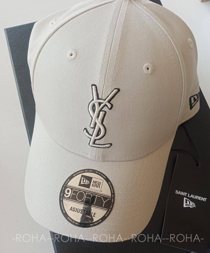 Saint Laurent】直営/正規店 NEW ERA YSL MONOGRAM CAP 2色 (Saint