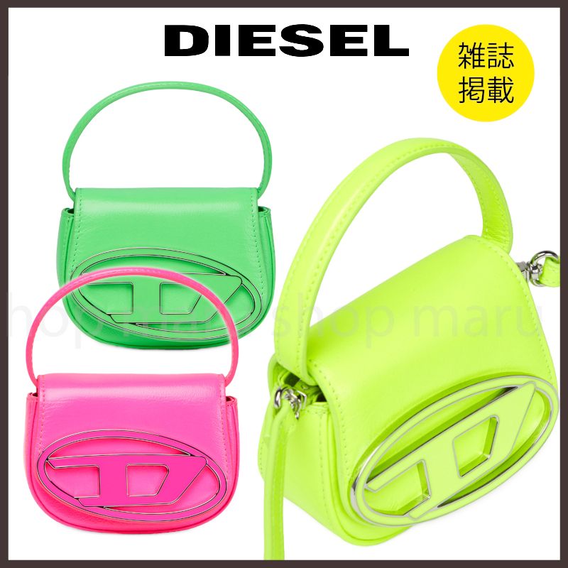 DIESEL◇雑誌掲載◇1dr Xs ミニハンドバッグ◇蛍光カラーレザー
