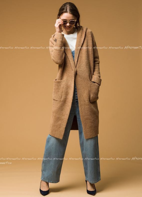 BAREFOOT DREAMS】ロンハーマン Long Hoodie Cardigan ロゴ (Ron