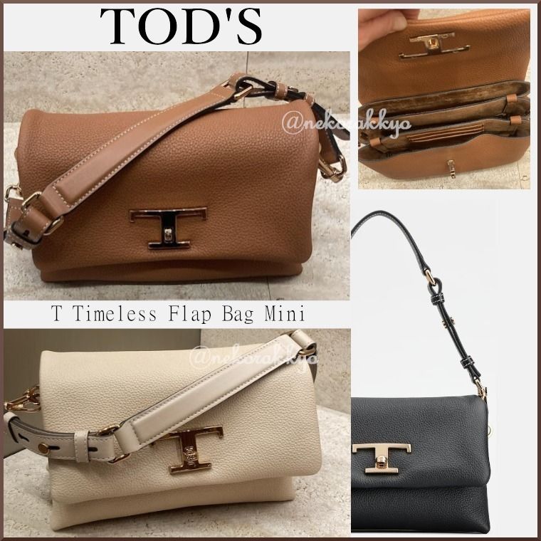 TOD'S＊T Timeless Flap Bag Mini フラップミニバッグ＊送料込 (TOD'S