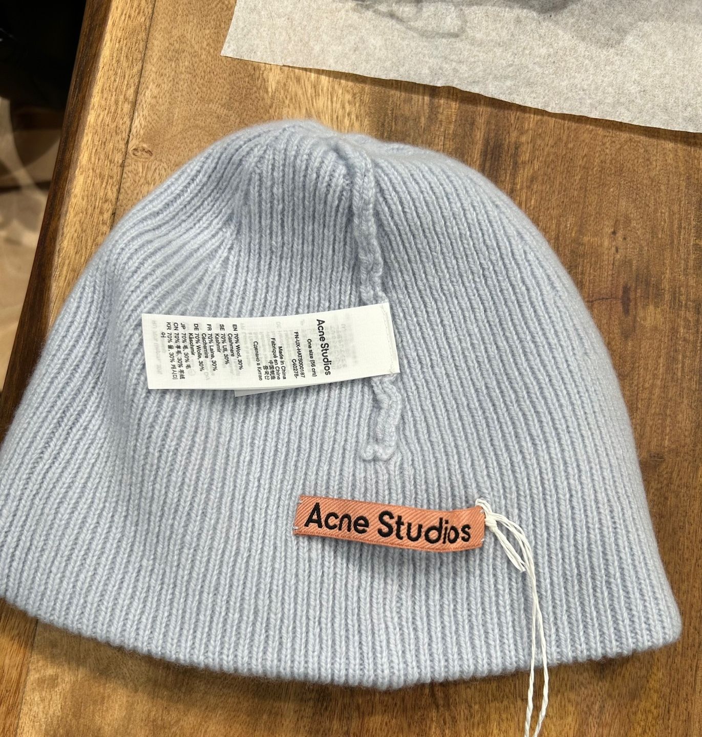 ACNE STUDIOS｜ウールカシミア ビーニー FN-UX-HATS000187 (Acne