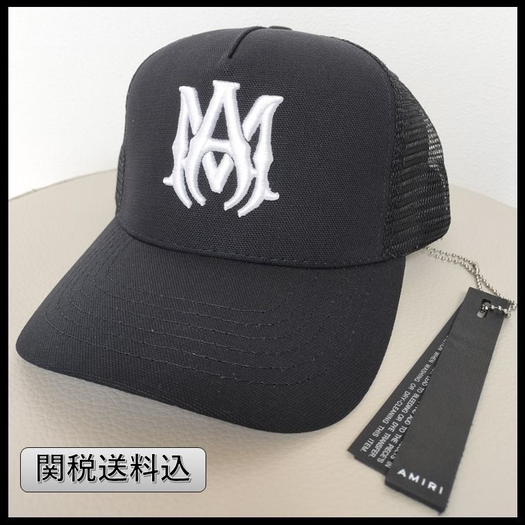 送料関税込【AMIRI】アミリ ロゴ コットンメッシュ キャップ (AMIRI