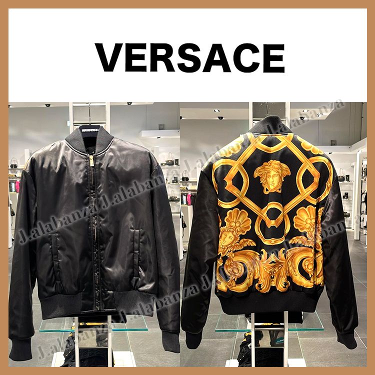 ヴェルサーチェ☆バックプリントブルゾン (VERSACE/ブルゾン