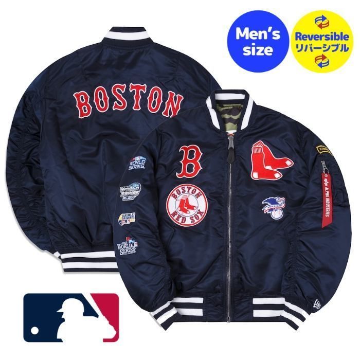 MLB MA-1 ボンバージャケット レッドソックス (MA-1) 104802838【BUYMA】