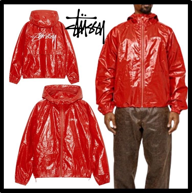 ☆送料・関税込☆STUSSY☆BEACH SHELL COATED RIPSTOP RED (STUSSY