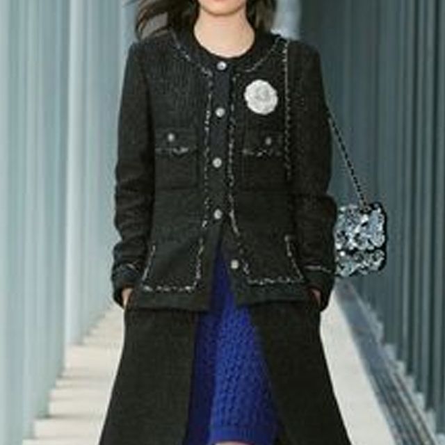 CHANEL】シャネル カメリア ツイード ジャケット (CHANEL/コート