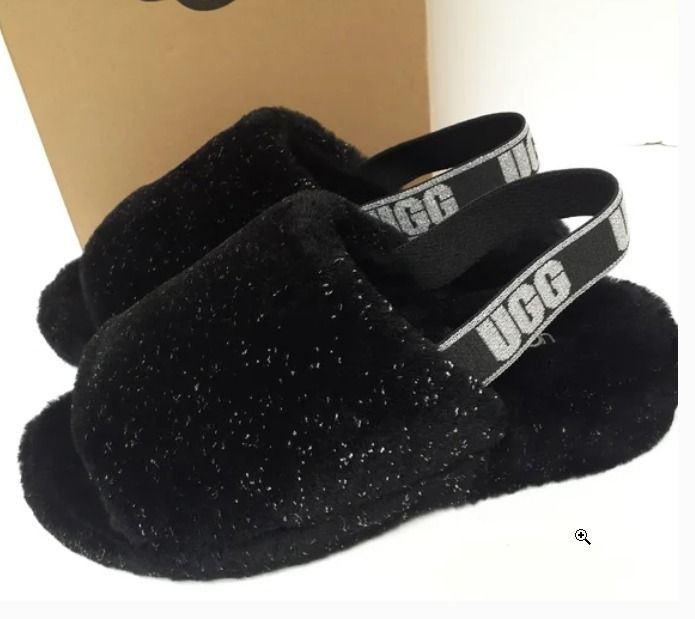 キラキラ素敵☆ UGG fluff yeah sparklesふわふわサンダル (UGG