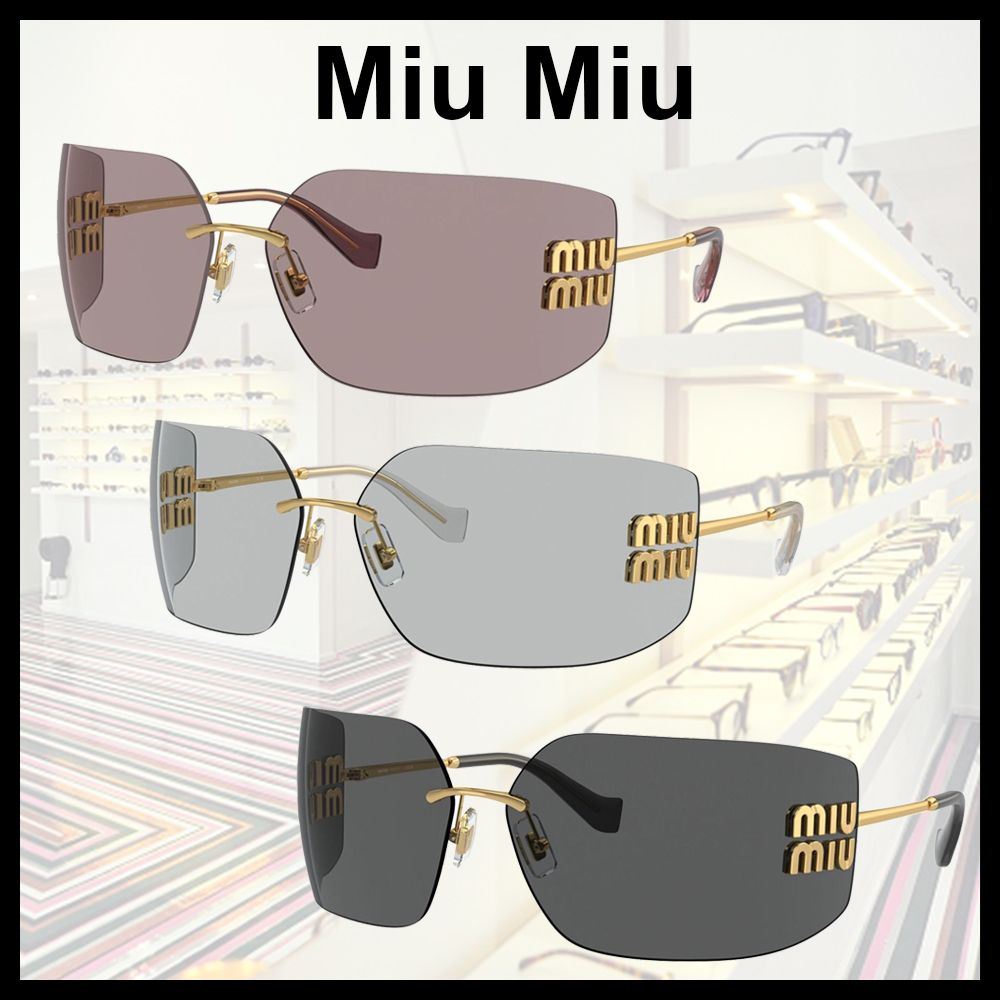 Miu Miu ×ランウェイ リムレス サングラス (MiuMiu/サングラス