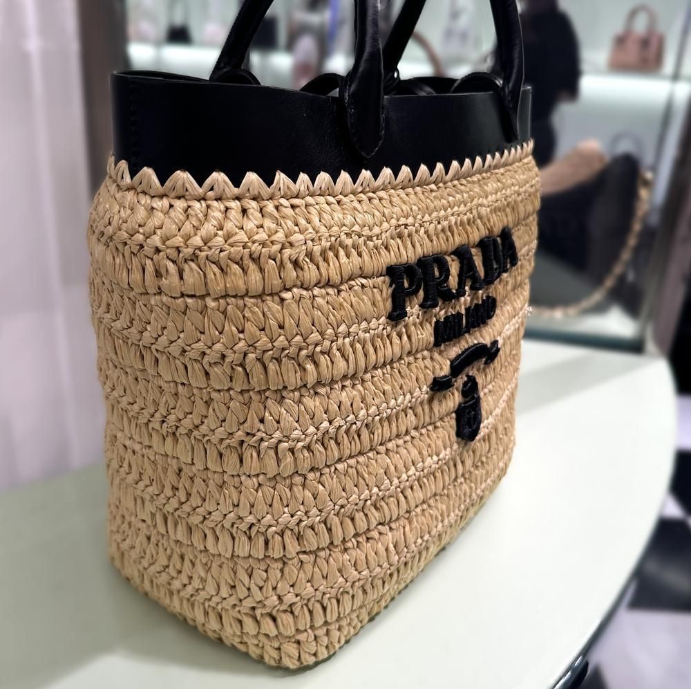 PRADA プラダ スモール トートバッグ かごバッグ 1BG500_2M2Q (PRADA