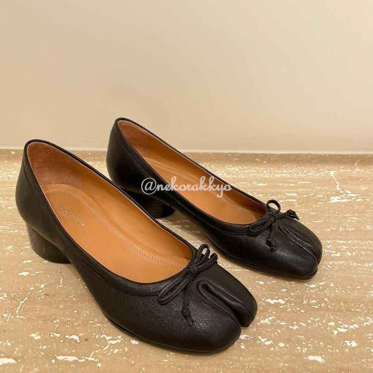 Maison Margiela＊Tabi ballerinas レザーパンプス 3cm＊送料込
