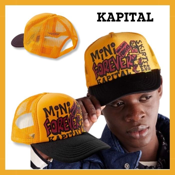 KAPITAL】Forever スキューバ＆メッシュ トラッカー キャップ