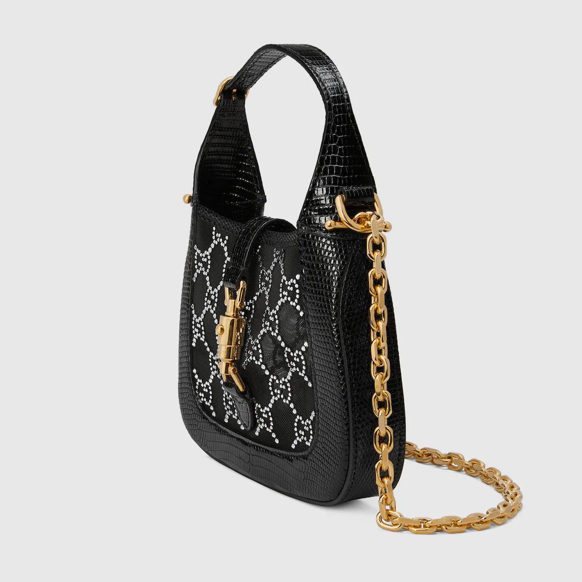 24新作 グッチ JACKIE 1961 ミニバッグ（GG クリスタル） (GUCCI