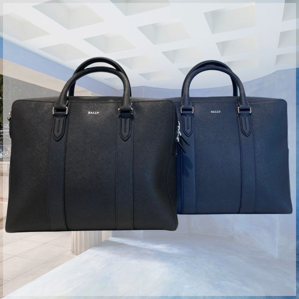 洗練された バリー ビジネスバッグ DAYRE.O レザー ロゴ 都会的 (BALLY